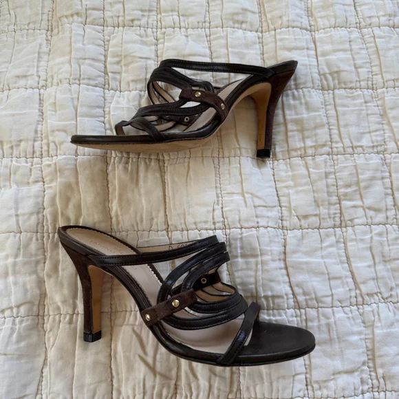 Tanino Crisci Strappy Suede Leather Heels • Size: 34 / 5.5 - Picture 1 of 8